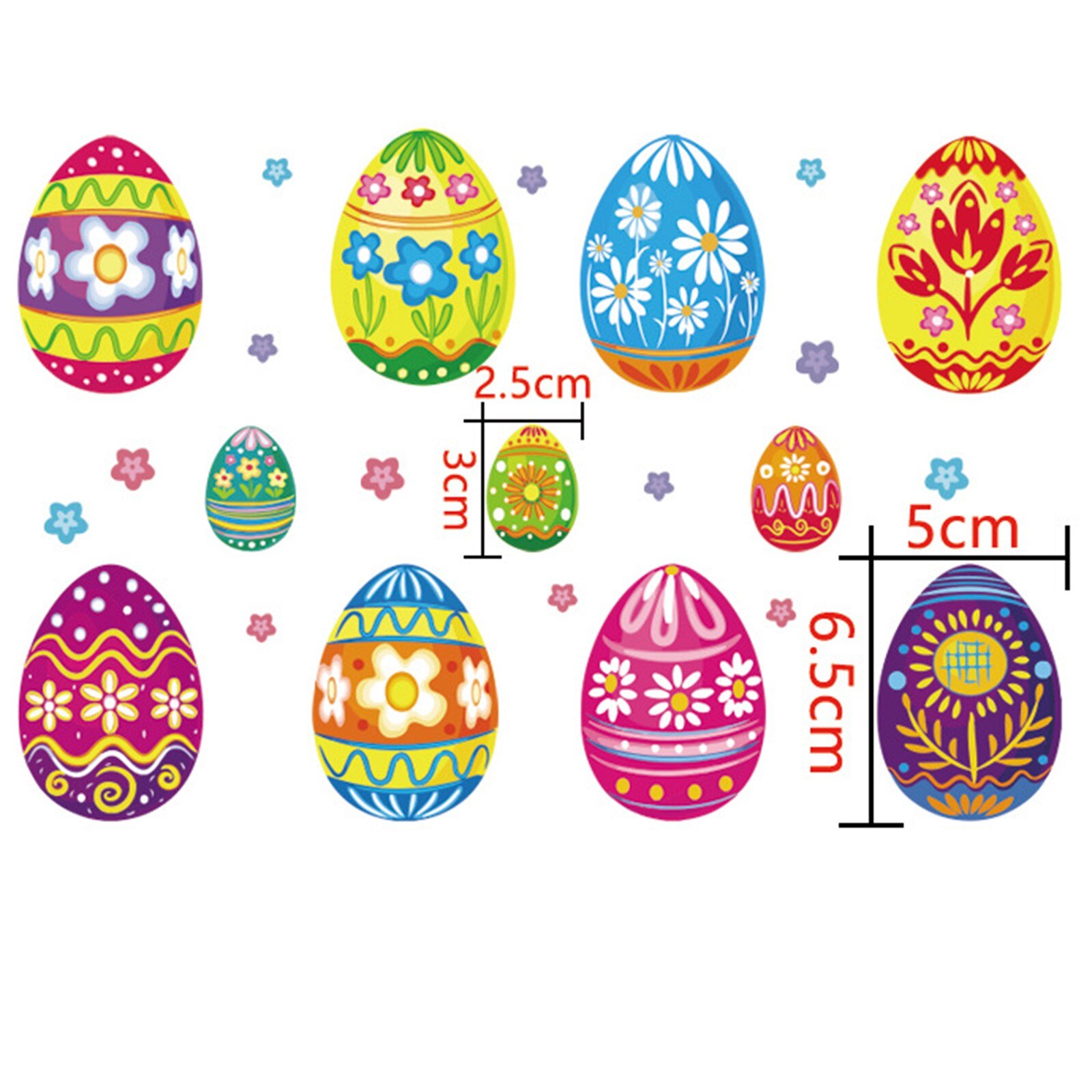 Easter Window Stickers Bunny Egg Carrot Stickers Decal Happy Easter Decor For Home Year Party Self Adhesive #50g