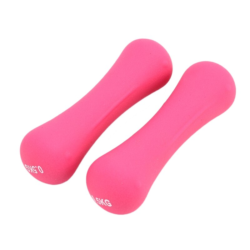 0.5kg manualer håndvekter treningsutstyr vekter for hjemmekroppsbygging dumbbell trening dumbell rosa