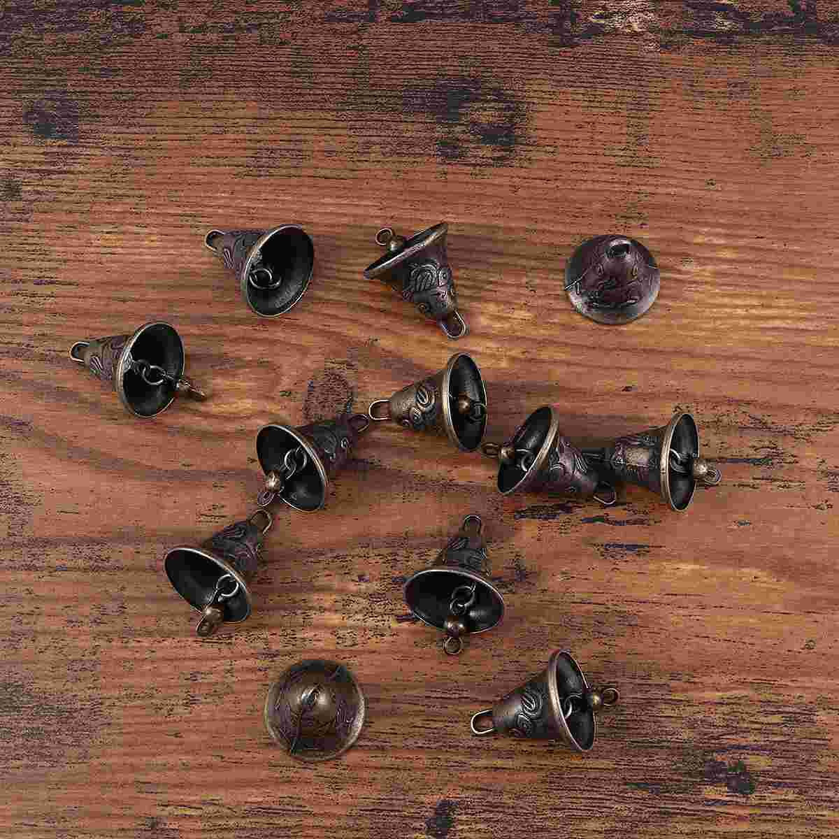 11pcs Metal Antique Bell Metal Wind Chime Fortune Jingle Bell