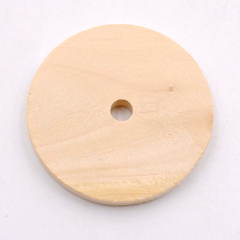 1 Pack/50 Stuks 40Mm Ronde Houten Stukken Dikker Hout Ronde Stukken Effen Ronde Houten Stukken Voor Versiering thuis Dagelijks Gebruik: Default Title