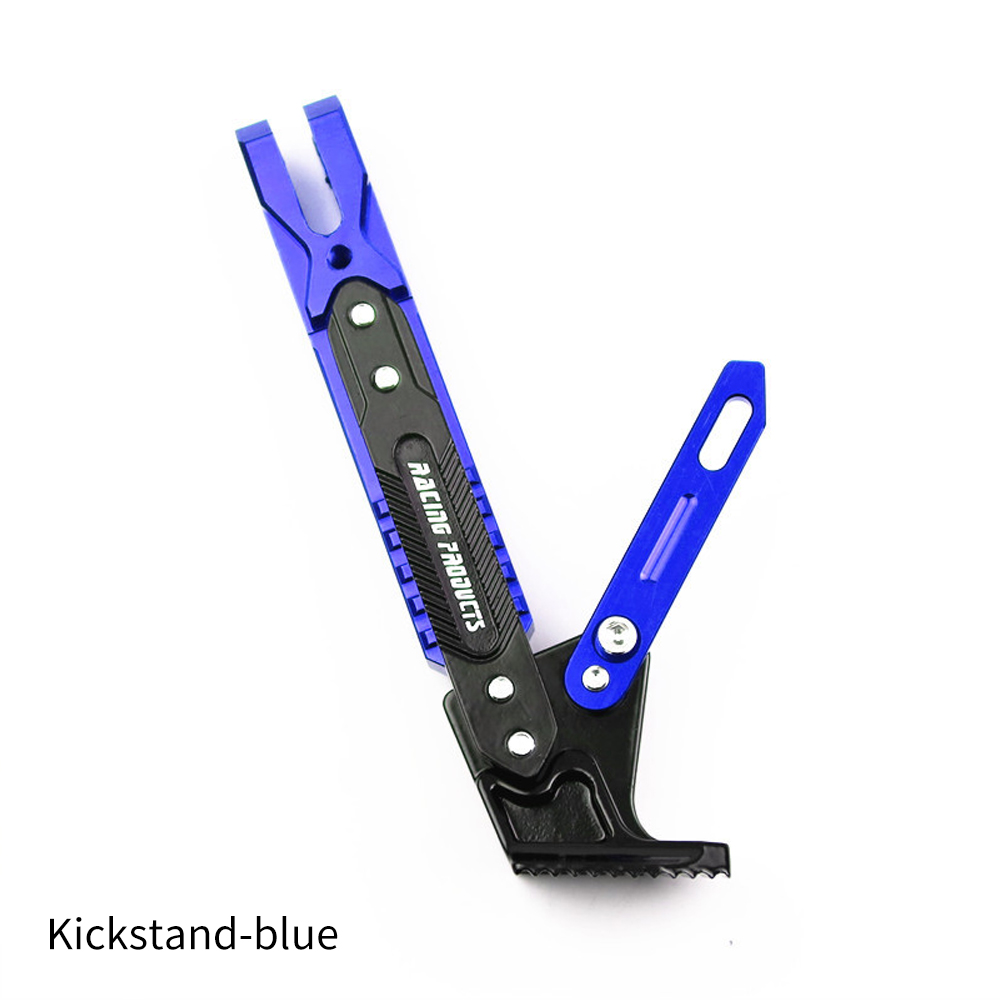 Neue Motorrad Tritte tand Park trete Stand Halterung Fuß Seite Stütze Krücken Halfter Schmutz Fahrrad Motorrad Zubehör Universal-: dunkel Grau