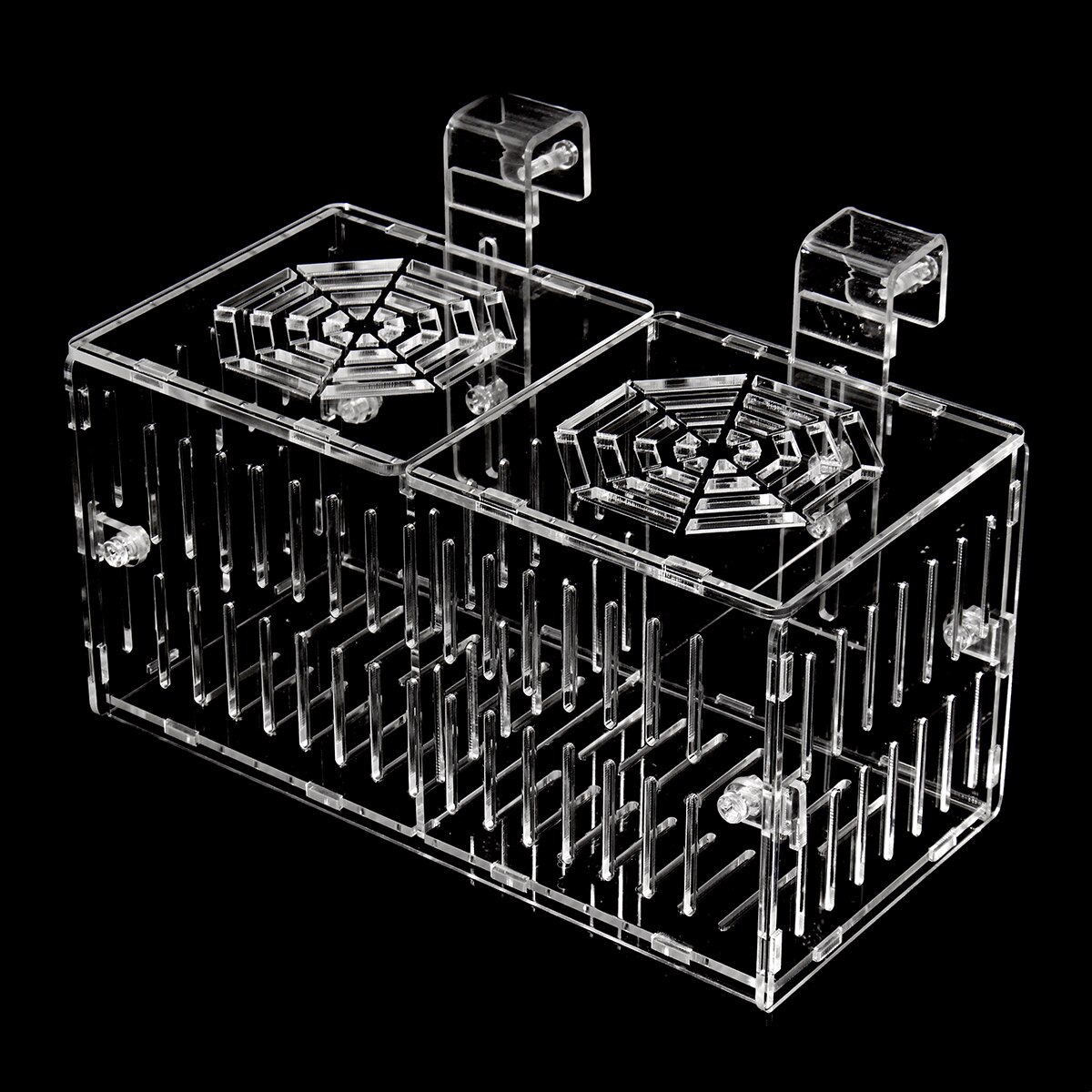 Hook Type Acrylic Aquarium Baby Betta Fish Tank Breeding Box Hatchery Isolation Cage House Aquatic Pet Supplies Transparent
