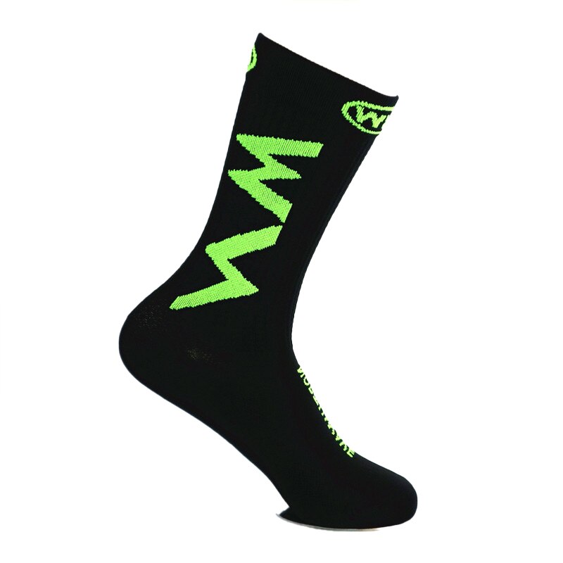 Cycling Socks Men Women Outdoor Quick Dry Socks Running Hiking Training Sports Socks Basketball Soccer Socks: Black