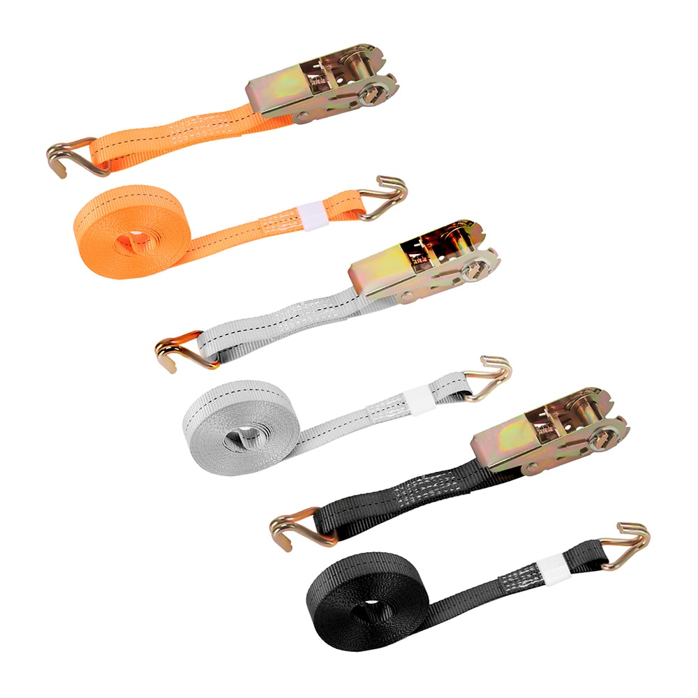 1/2/4pcs 25MMX5M Tow Rope Lorry Lashing Ratchet Belt Polyester Tie Down Cargo Strap Carbon Steel Buckle Weaving Car Accessories