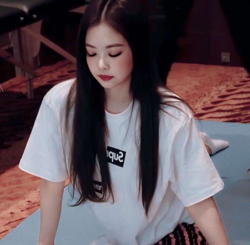 Nouvelle coréenne Kpop Jenny 2 pièces ensemble survêtements femmes à manches courtes T-shirt ample et rayé pantalon droit costume
