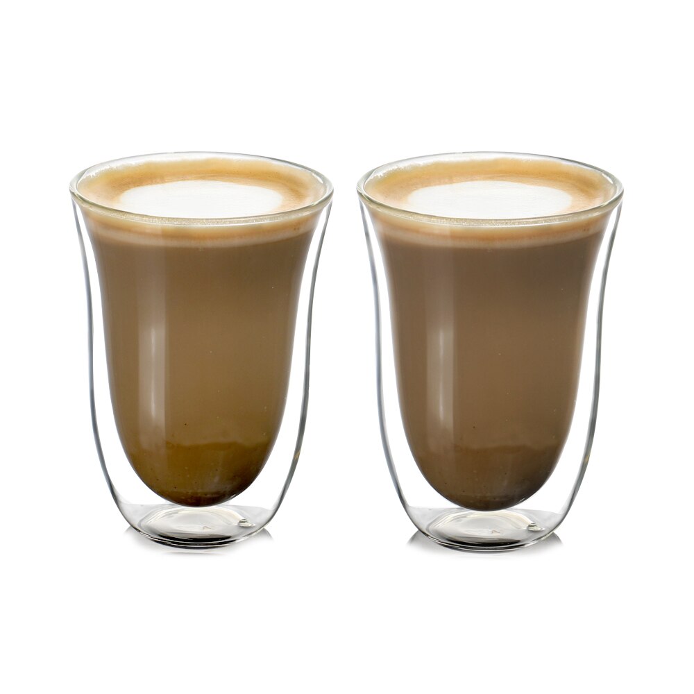 Set of 2 270ml borosilicate Double Wall Coffee Cup for Coffee,Juice,Drink, Latte,Espresso Coffee Cups