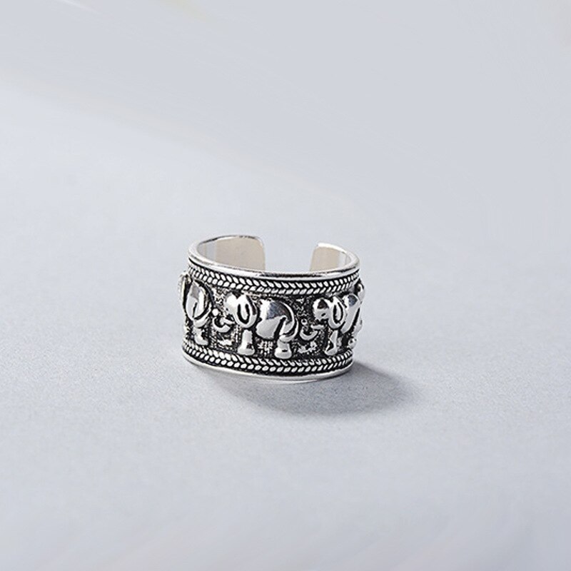 Persoonlijkheid Bohemian Vintage Olifant Ringen Voor Vrouwen Mannen Vintage Ringen Gothic Sieraden Valentines