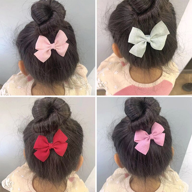 6 Teile/satz freundlicher Baby Haar Clip Bunten BöGen freundlicher Baby Mädchen Haar Clips Haarnadel Haarspeldjes Barrettes Baby Haar Zubehör