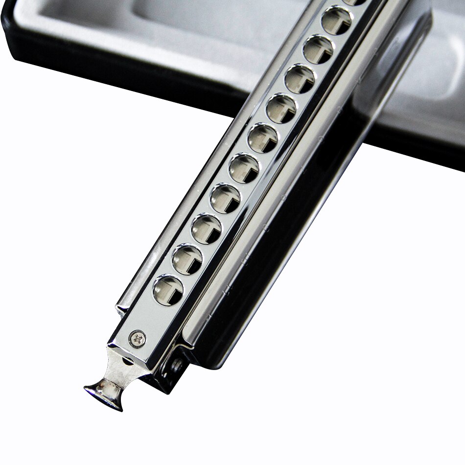 Swan Chromatic Harmonica Mouth Organ 12 Holes with 48 Tone Key of C Reed Swan