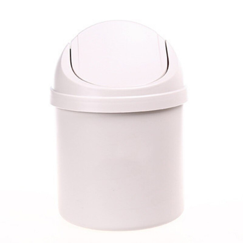 Mini Small Waste Bin Desktop Garbage Basket Home Table Plastic Office Supplies Trash Can Dustbin Sundries Barrel Box: W