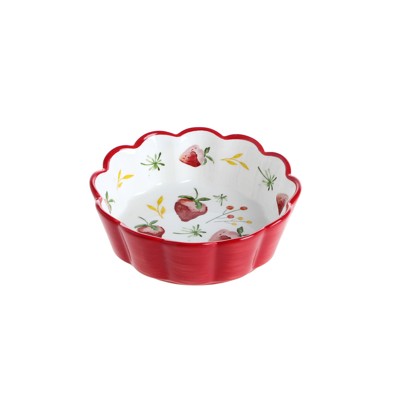 11cm keramiske salatskåler fargerike porselenskåler suppeskål låve ris dessert snackskål husholdnings servise: Rød