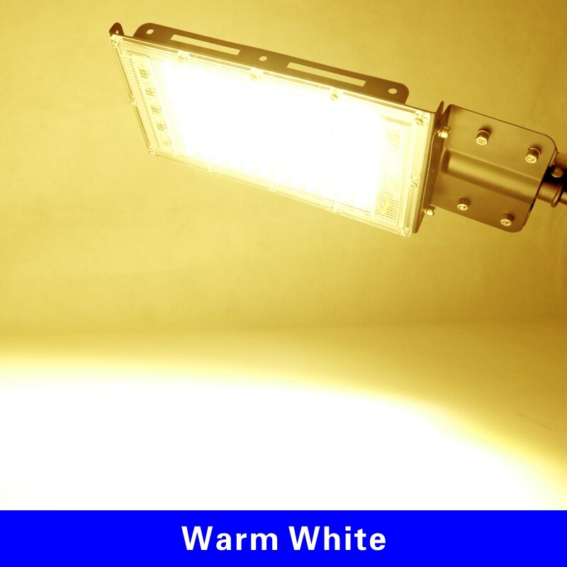 100w ledet gadebelysning  ac 220v-240v udendørs projektørlys  ip65 vandtæt væglys haven vej gade sti spotlys: Varm hvid