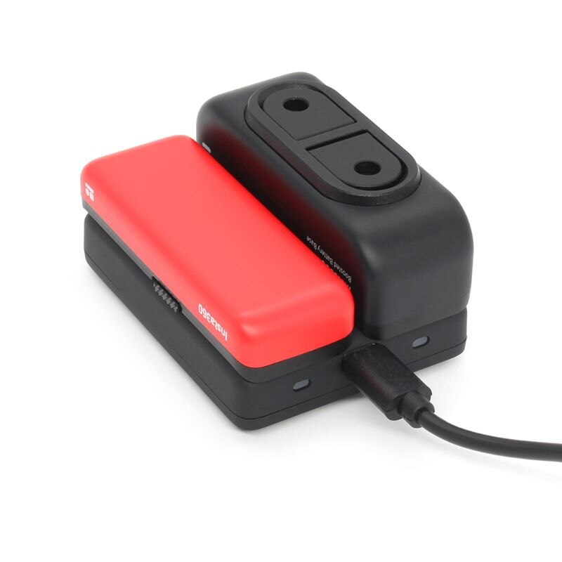 2 in 1 qc snellader slimme oplaadhub voor insta 360 one  r 2380 mah versterkte 1190 mah batterijbasis