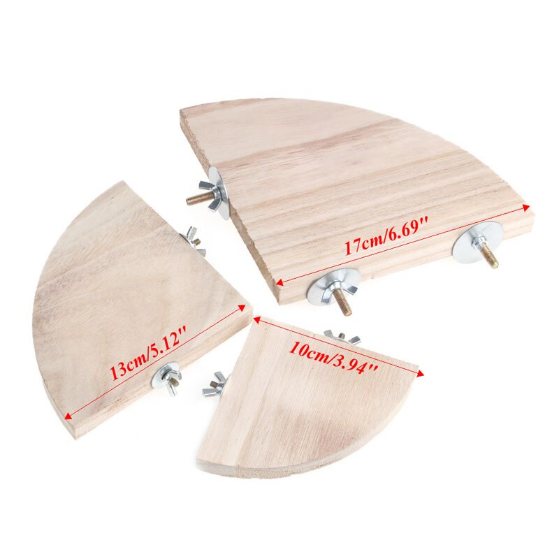 Plataforma de madera para loros y mascotas, estante de juguete para hámster, ramas, perchas para jaula de pájaros,