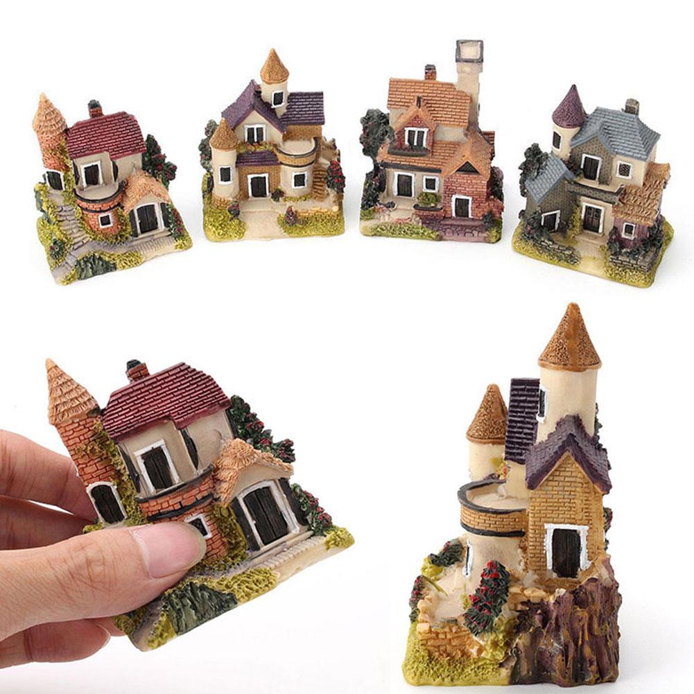 SALES！！ Miniature House Fairy Garden Micro Landscape Home Decoration Resin Craft Decor: Default Title