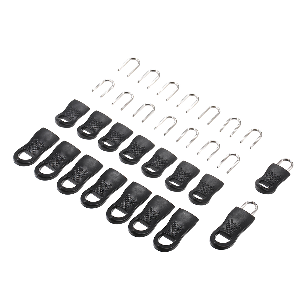 Étiquettes de remplacement avec fermeture éclair 16 pièces, pour sac de voyage, valise, vêtements, sac à dos avec fermeture éclair en acier inoxydable