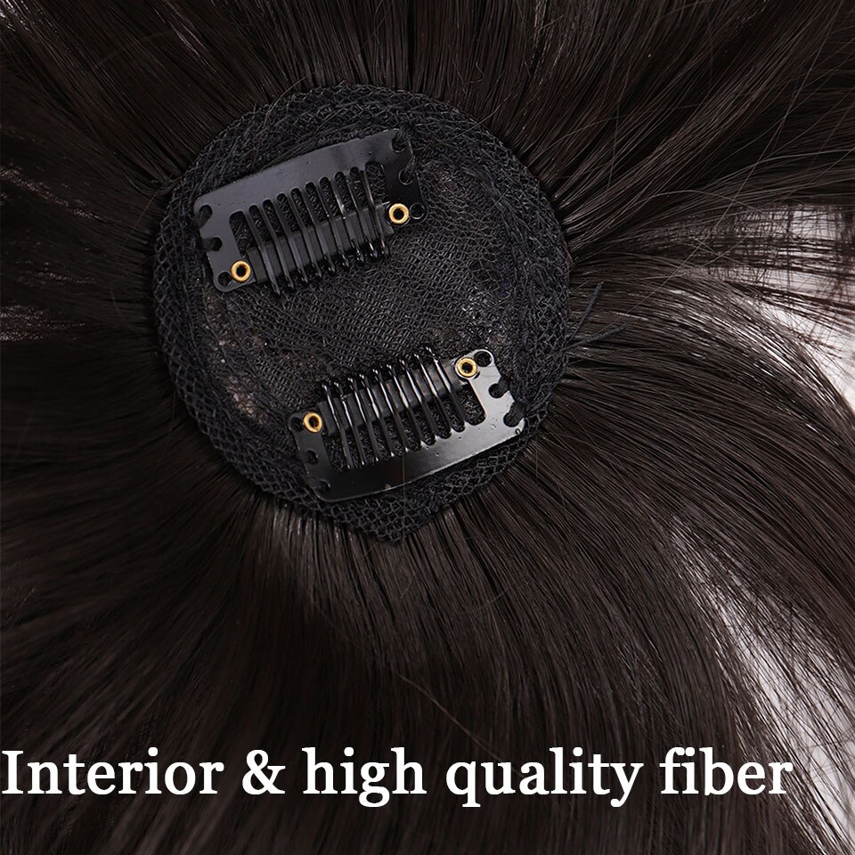 clip in fringe bangs hair wig pieces synthetic fiber natural hair color black brown hair extension front neat headwear MUMUPI