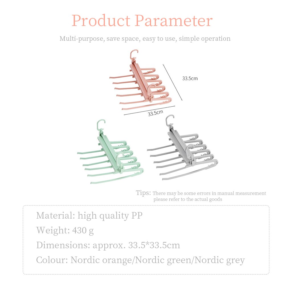 Multi-Layer Multi-Function Retracble Racks Trousers Hanger Clothing Storage Organization Non-Slip Trouser Pants Hanger