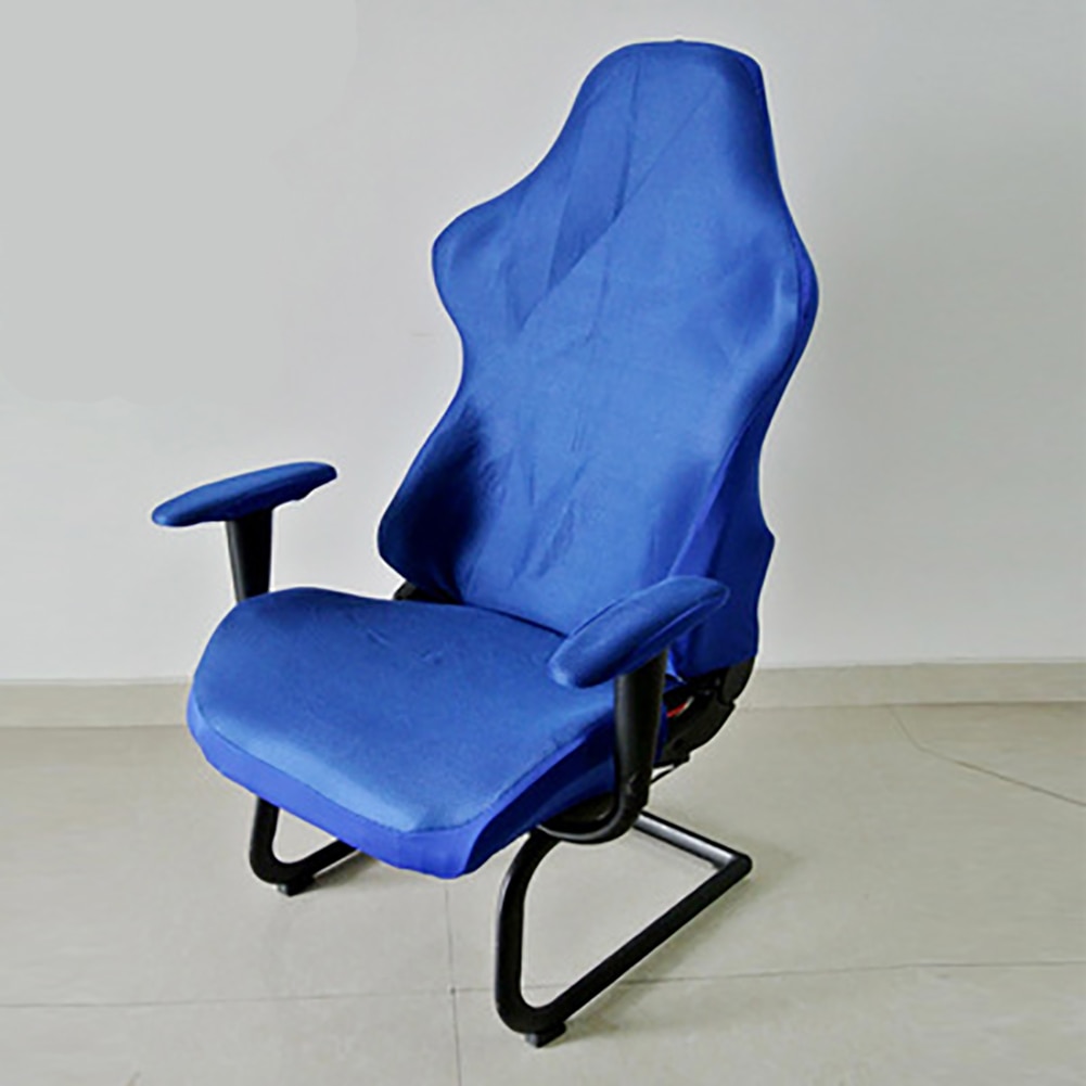 Housses de chaises en Polyester lavable | Sièges d'ordinateur, protection de jeu amovible pour bureau, fauteuils, décoration moderne en Spandex élastique