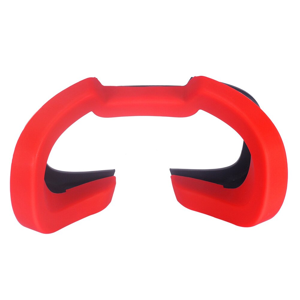 Soft Silicone Breathable Sweatproof Replacement Parts VR Headset Protective Eye Mask Cover Portable Face Pad For Oculus Quest: Red