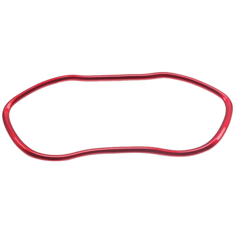 Moldura de cubierta de marco para salpicadero de Dodge Challenger, Interior Rojo, ABS,