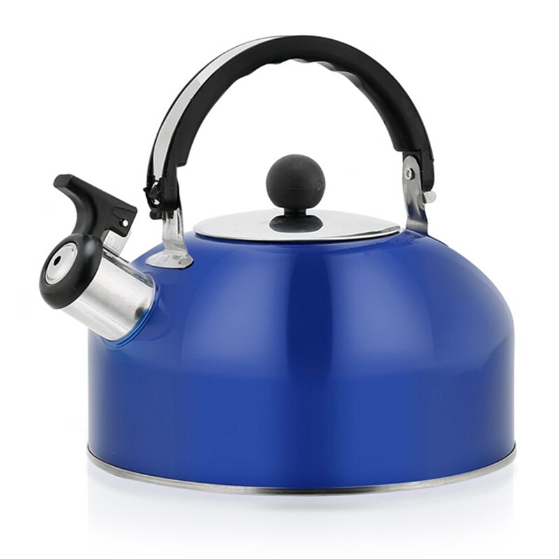 3000ml Household Stainless Steel Kettle Dome Induction Cooker Gas Stove Kettle Flat Bottom Whistle Kettle: bl