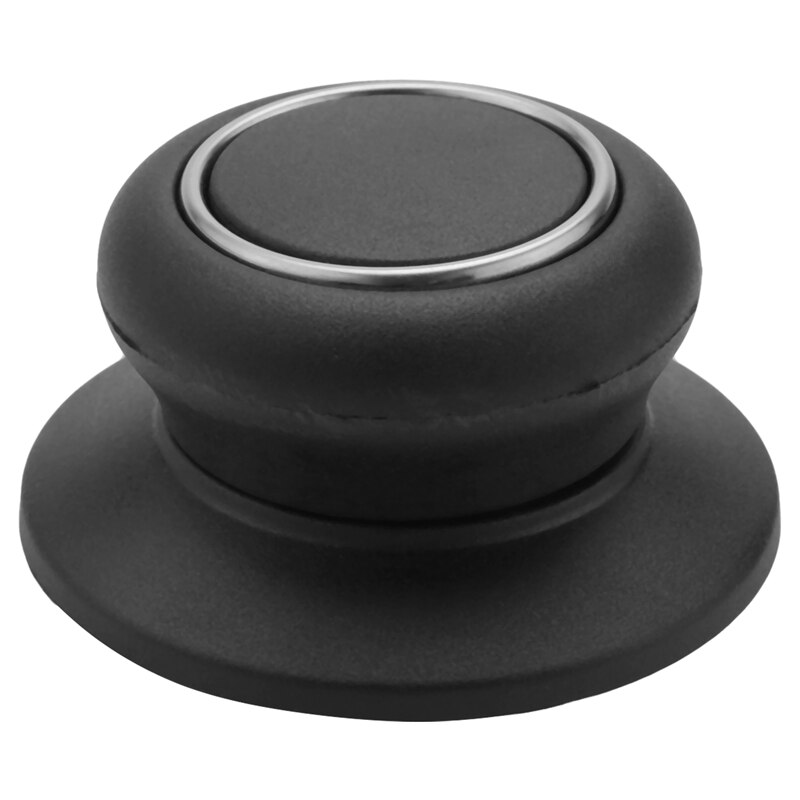 Demason 4-delige pan deksel knoppen, pan deksel set, universele handgreep en knop set, pot deksel knoppen, roestvrij staal en kunststof, met 4 schroeven