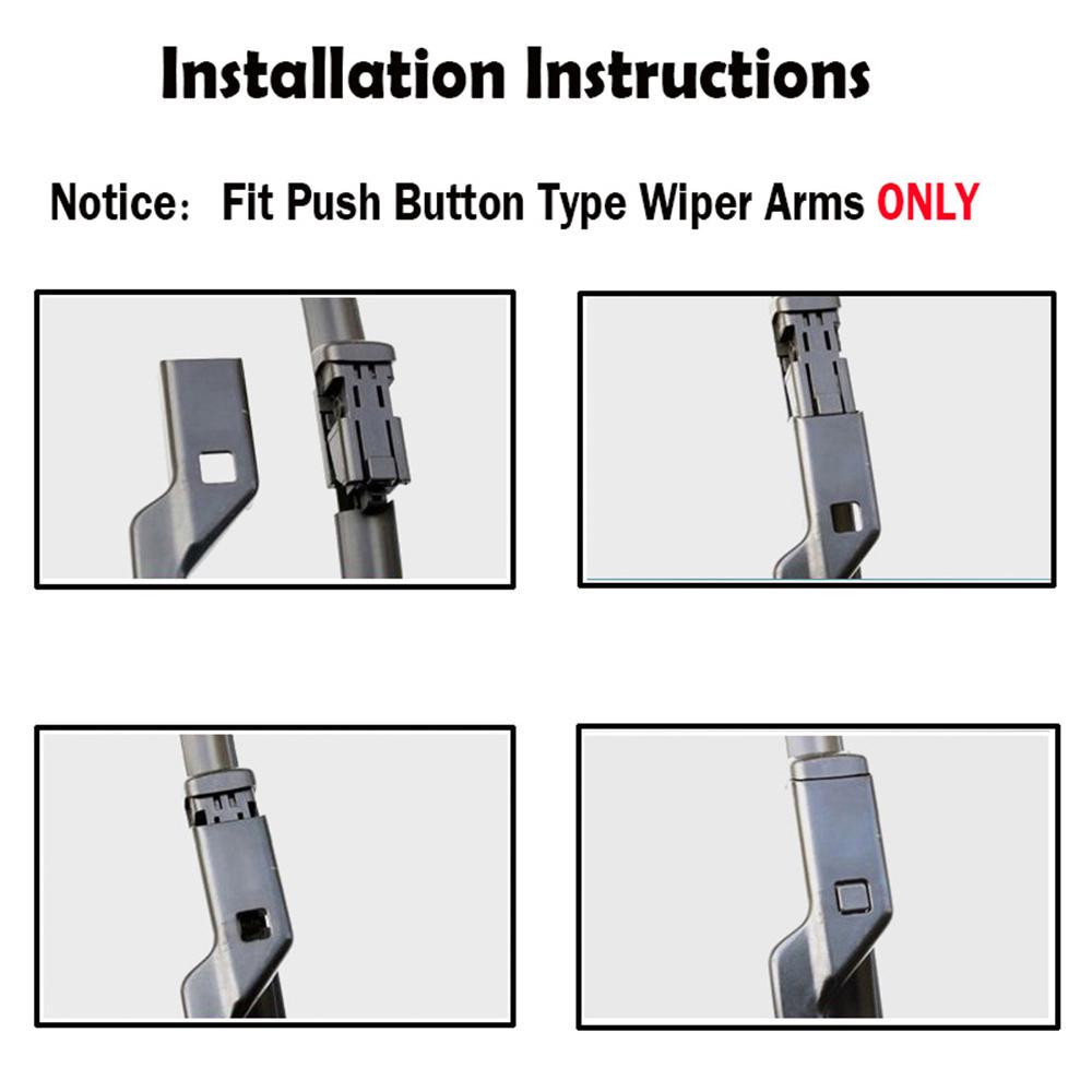 For BMW 5 Series G30 G31 G38 520d 530d 530i 535i 540i 550i Sedan 2022 Double Rubber Wiper Blade
