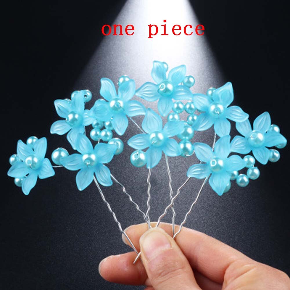 5pcs Flower Hairpins Hairstyles Wedding Bridal Hair Pins Hair Jewelry Accessories Hairwear Girls Hair Clips For Women