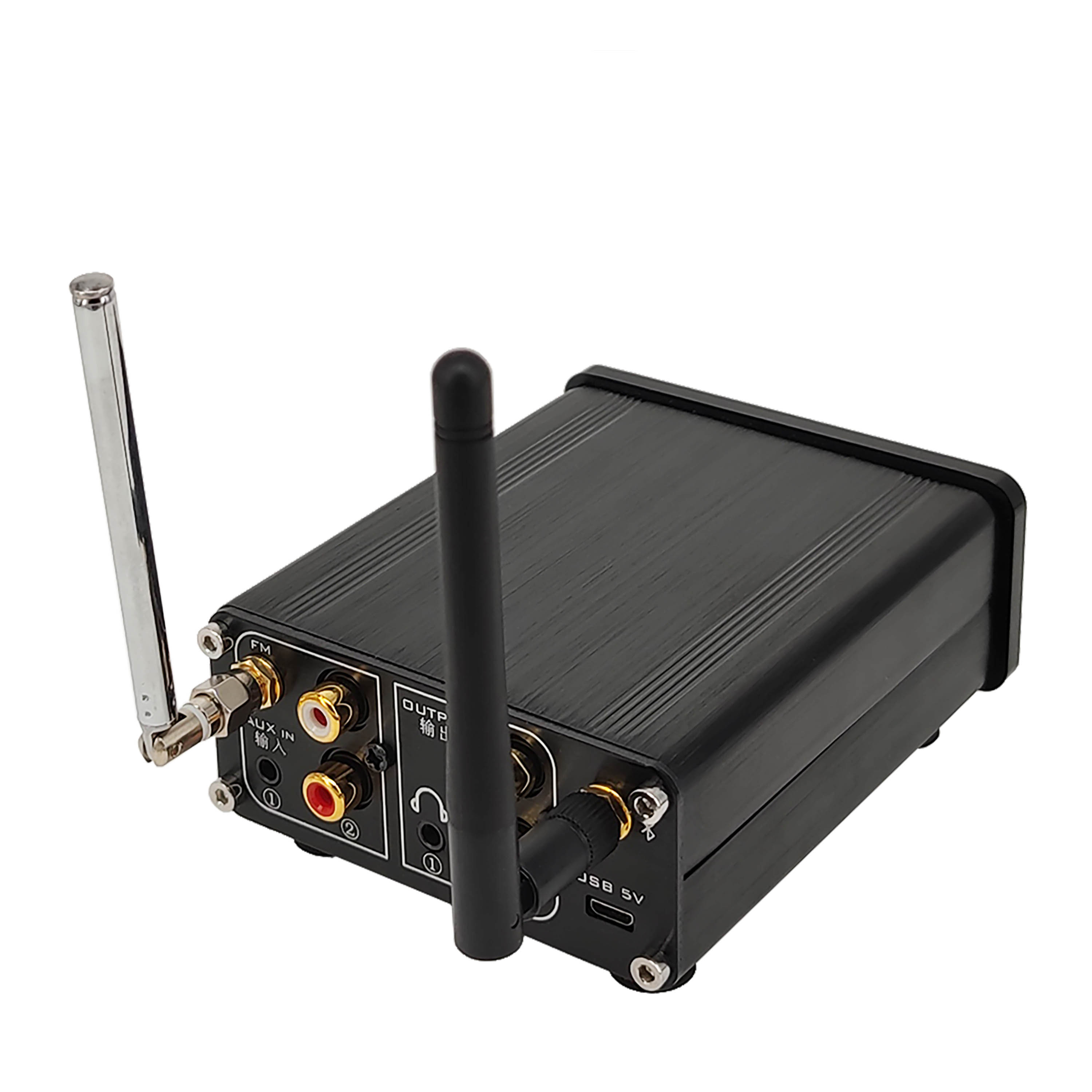 Receptor L7 HiFi Bluetooth 5,0, preamplificador de Audio estéreo DAC, reproductor de música USB, Radio FM, amplificador de auriculares, compatible con disco duro SD en U