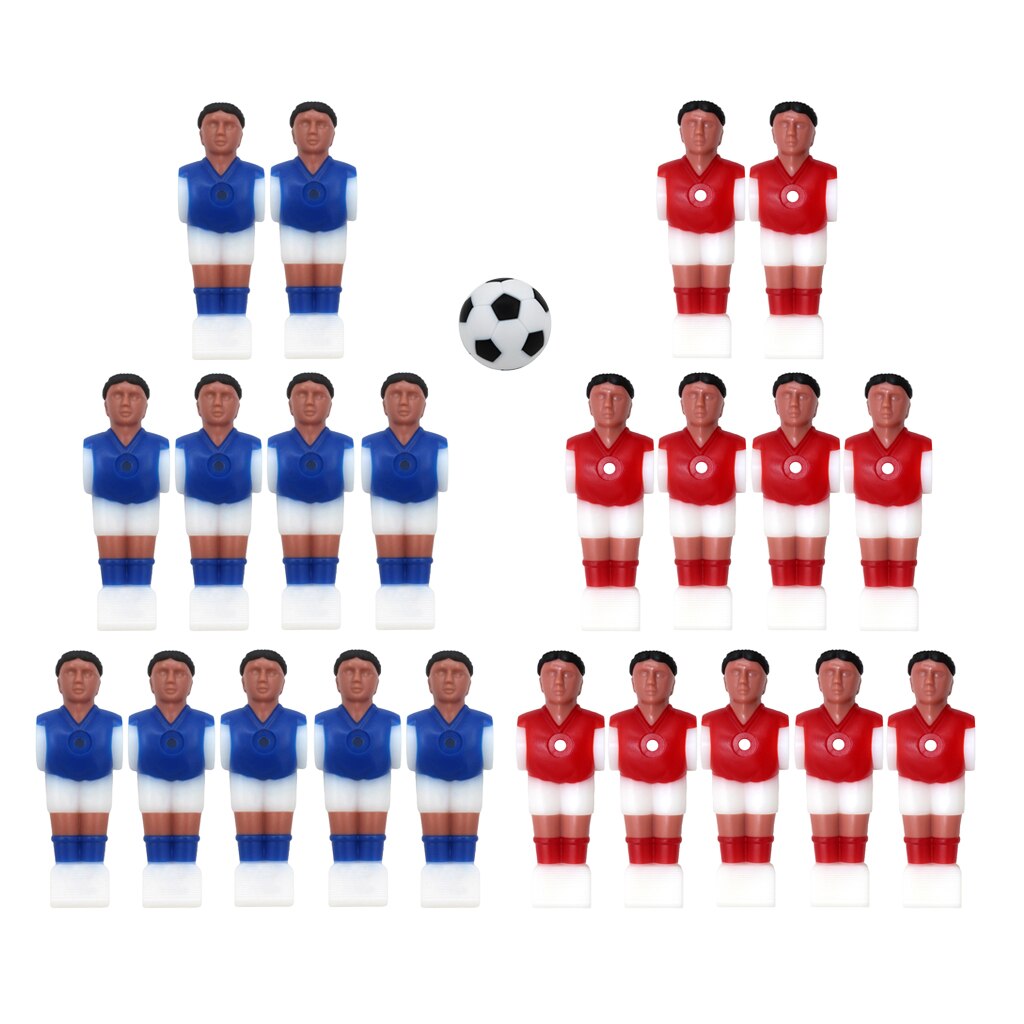 22pcs Resin Mini Foosball Men Player Miniature Football Players Accessories: Style 1