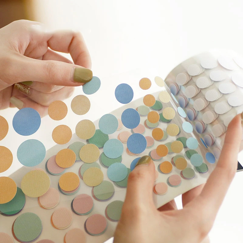 552 teile/beutel Kawaii Aufkleber Bunte Punkte Grundlegende Klassifizierung Markierungen DIY Scrapbooking Umschläge Versiegelung Dekorationen Etiketten