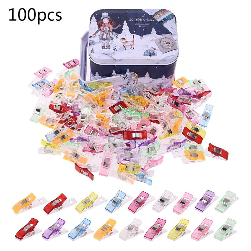 Juego de Clips multiusos para Patchwork, costura, Quilting, ceñido, manualidades, 100 unidades: 10 100pcs