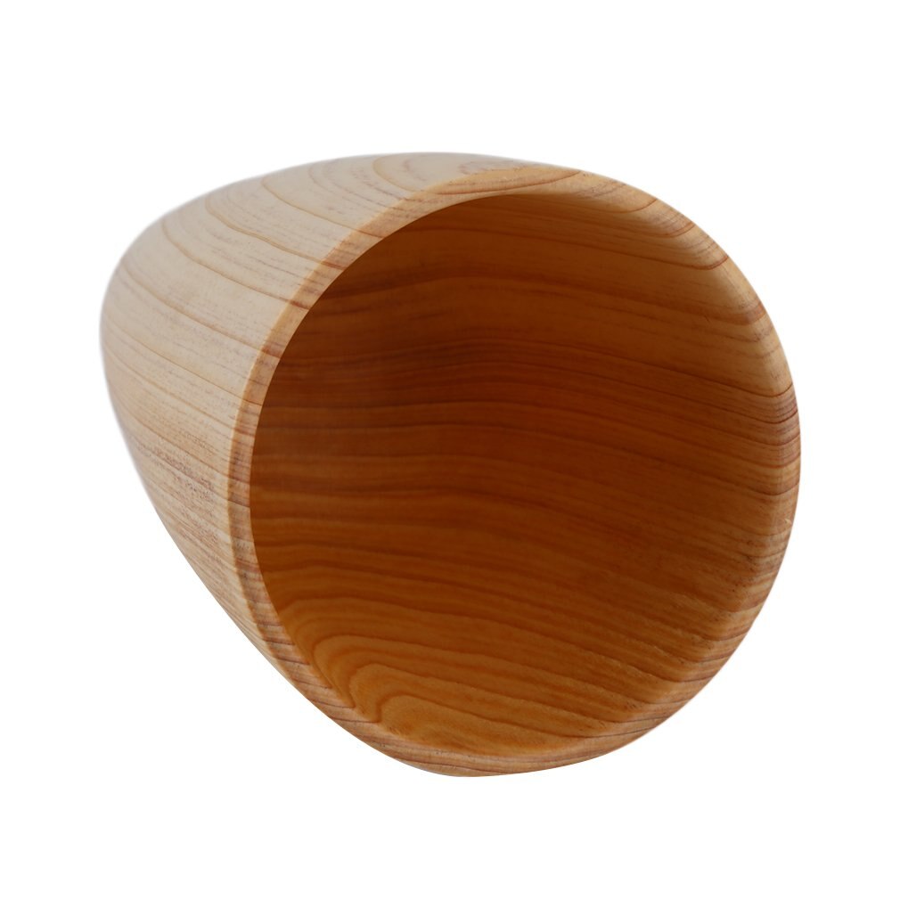 Primitiv min flaska handgjorda naturliga gran träkopp hem handgjorda drinkware high-end