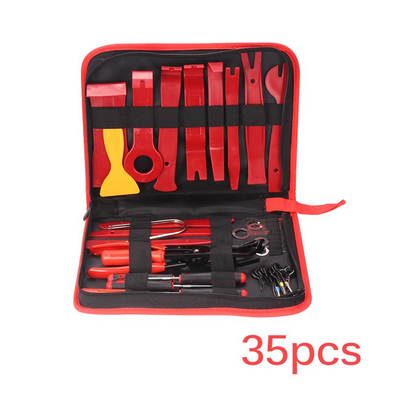 35PCS Auto Car Audio Radio Interior Door Panel DIY Installation Pry Tool Repair Hand Tools Kit Screwdriver Pliers Remover: 35pcs