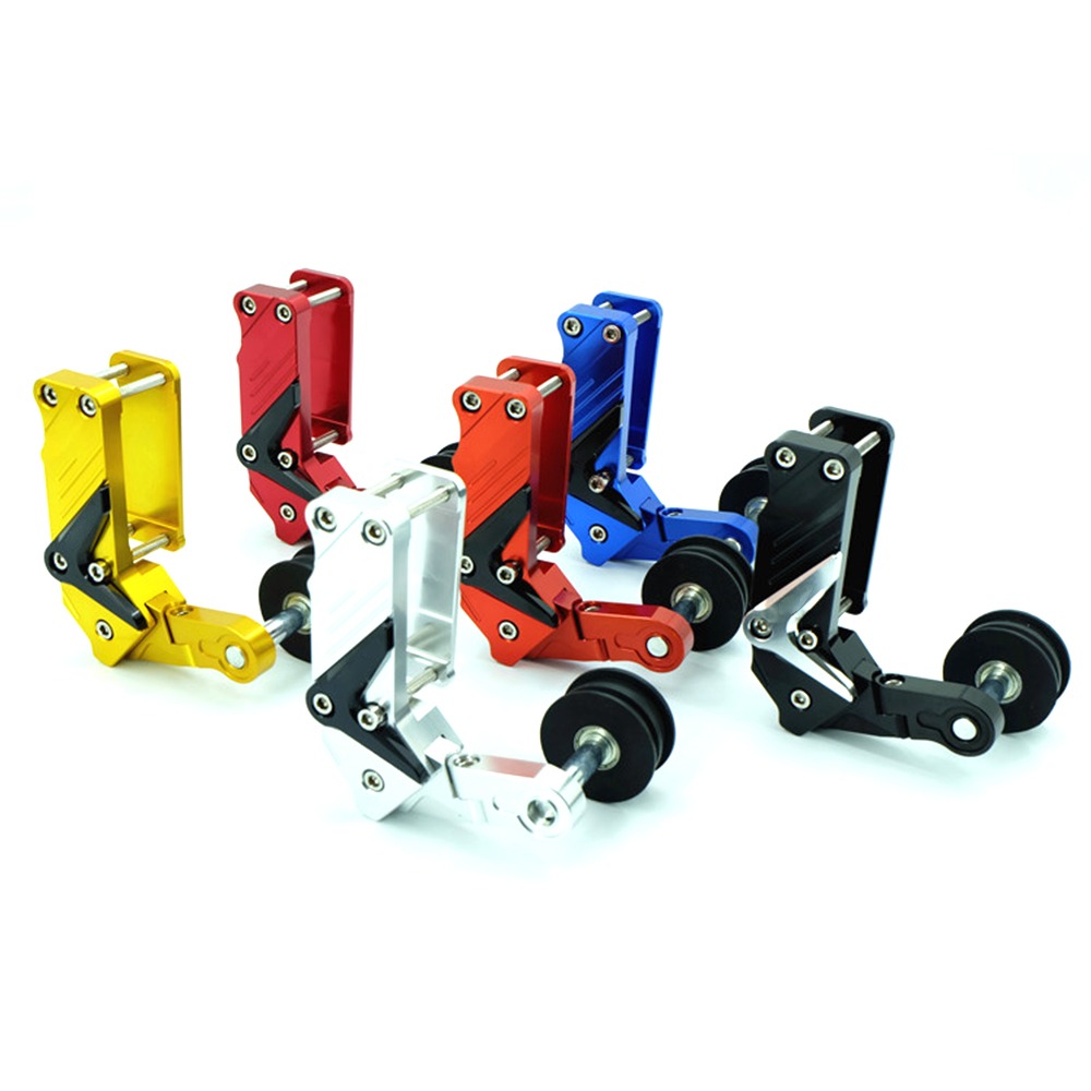Rodillo tensor de cadena de ajuste Universal de aluminio para YAMAHA XSR 700 YS 250 CYGNUS GT ZY125T YBR 125Z XJ6 DIVERSION F, ETC.