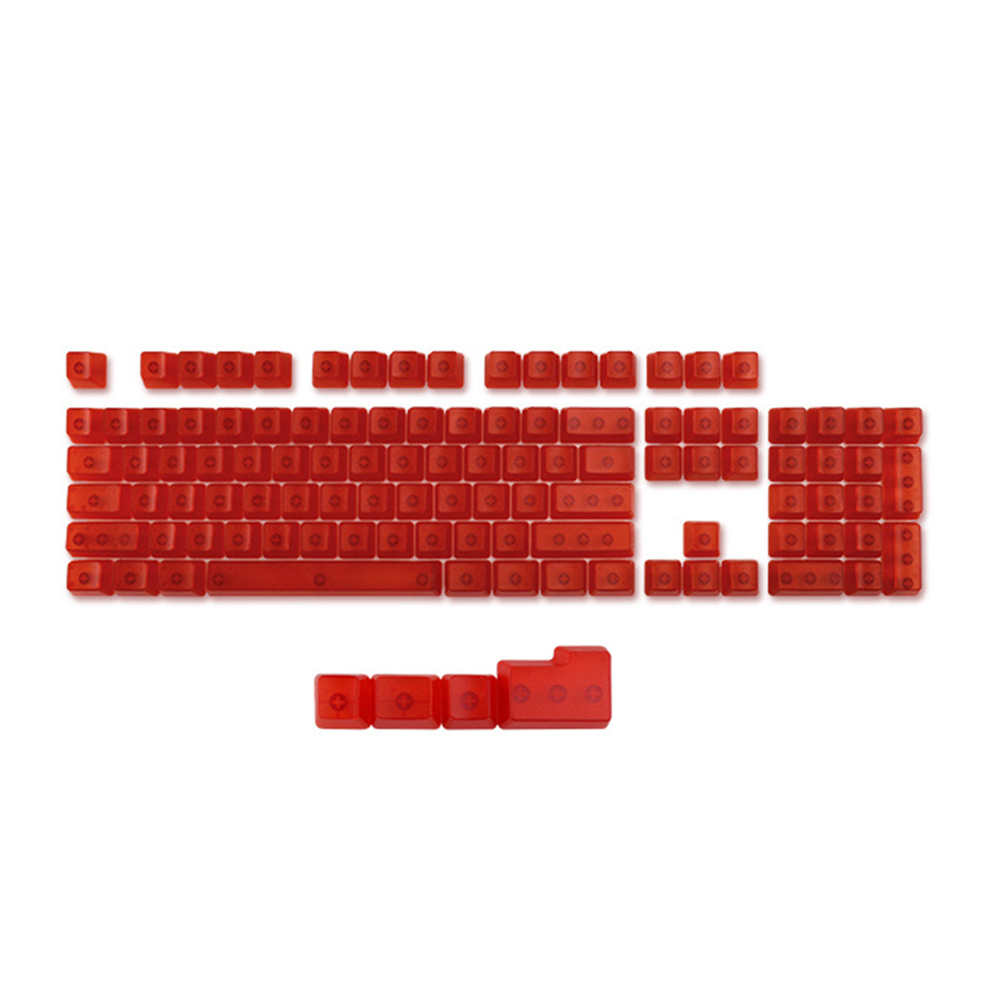 108 Keys Transparent ABS Keycaps Mechanical Keyboard OEM Non-Engraved Backlight Key Cap Compatible with Cherry MX/Kailh/Gateron