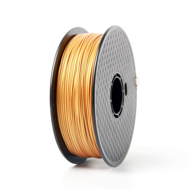 WANHAO-filamento de impresora 3D PLA + más elástico, 1kg, 1,75mm, 19 colores, materiales de filamento de impresión de plástico 3D: Golden