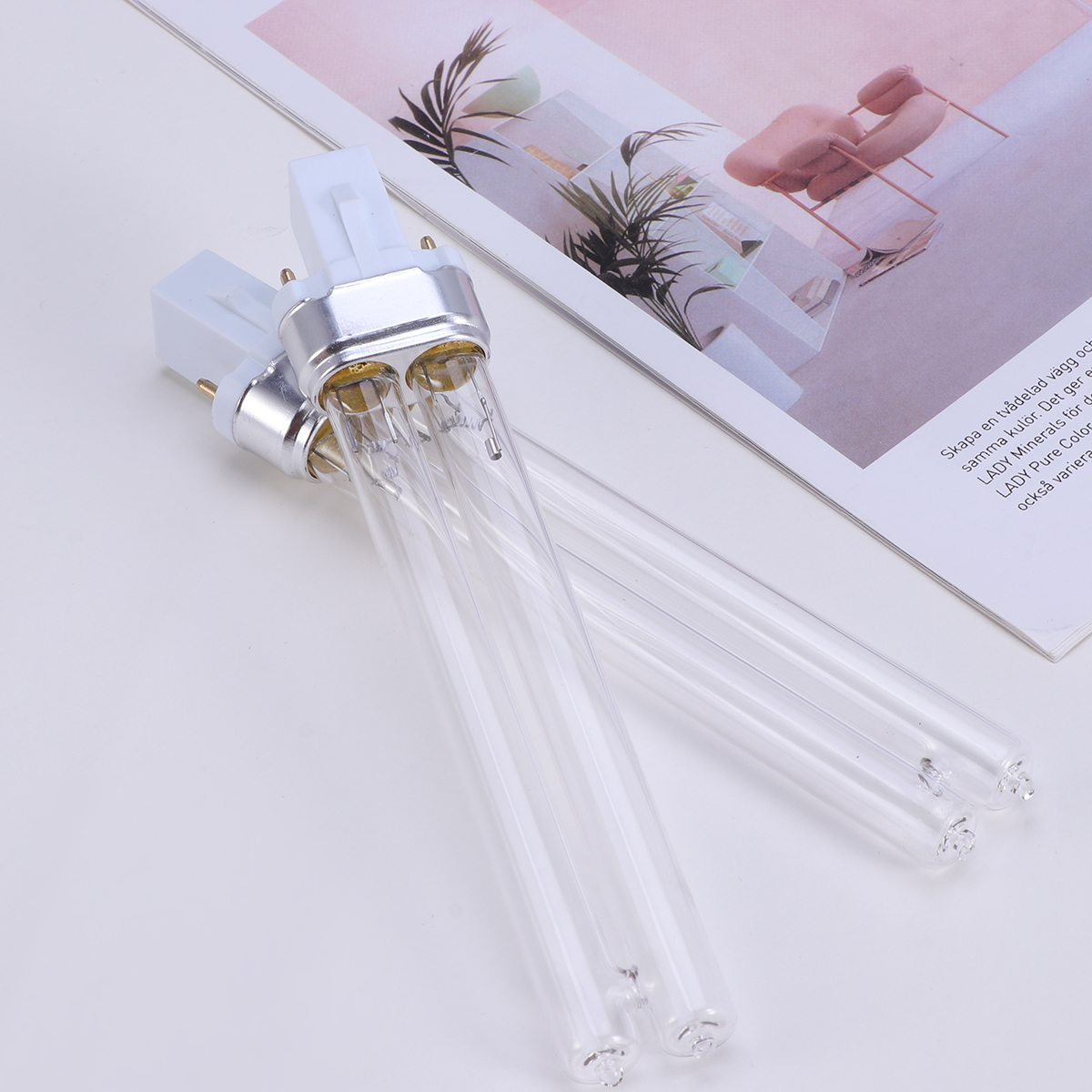 2 pièces 11W lampes ampoules UV pour aquarium (Base de lampe G23) stérilisateur uv lampe uv