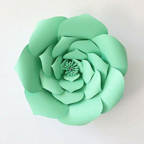 AA 30cm Paper Flower Backdrop Wall 30 cm Giant Rose Flowers DIY Wedding Party Decor: F