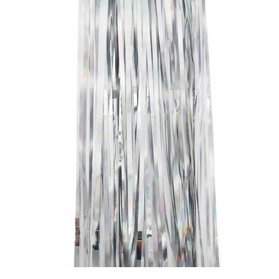 Rideau de décoration murale bleu clair et or Rose, 1x2M, arrière-plan de Photo d'halloween, mariage, fête d'anniversaire, fournitures de fête: Silver