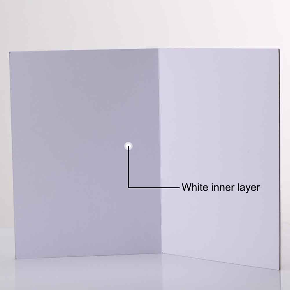 3 In1 Paper Foldable Cardboard Light Reflector For Photography Small Props Portable Tabletop Food White Black Silver Absorber