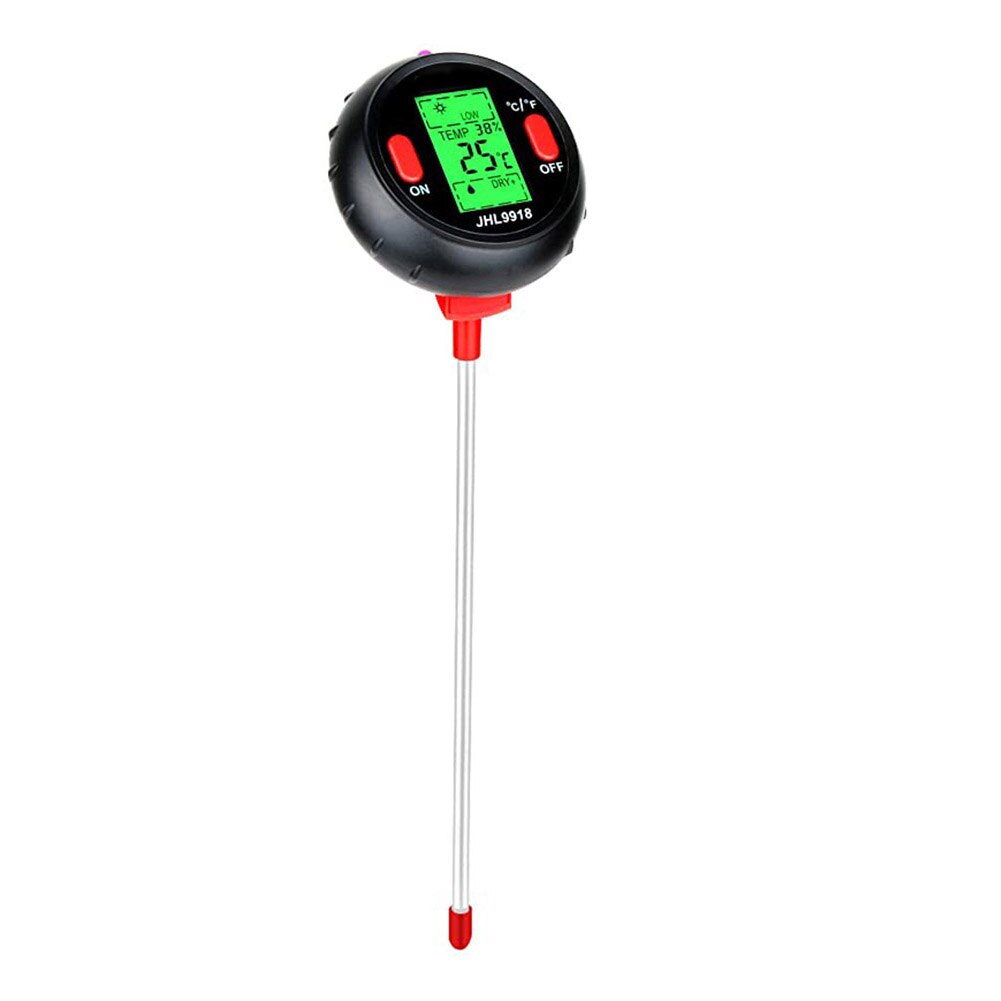 5 in 1 Soil Test Meter Digital Soil Moisture PH Temperature Light Tester LCD for Garden Lawn L5