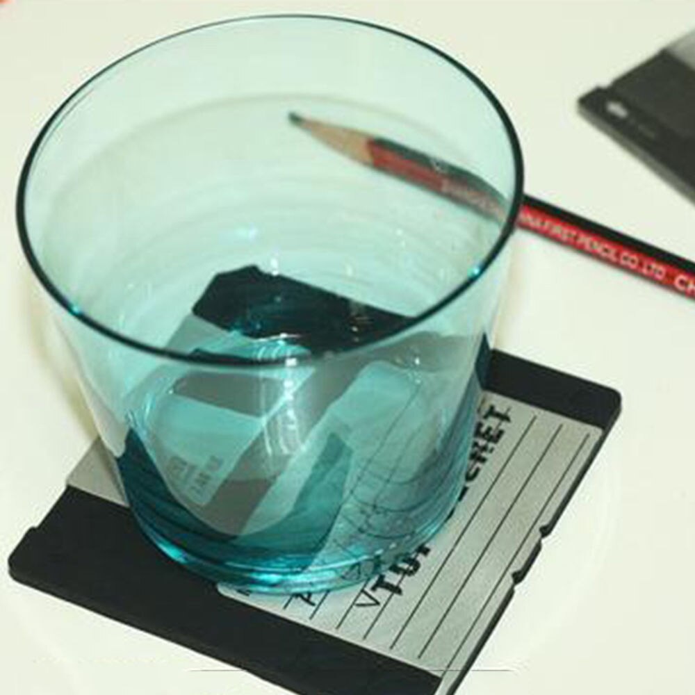 6pcs Food Grade Silicone Floppy Disk Cup Mat Coasters Drink Coasters Decor Bar Accessory Disk Coasters Retro Drink Cup