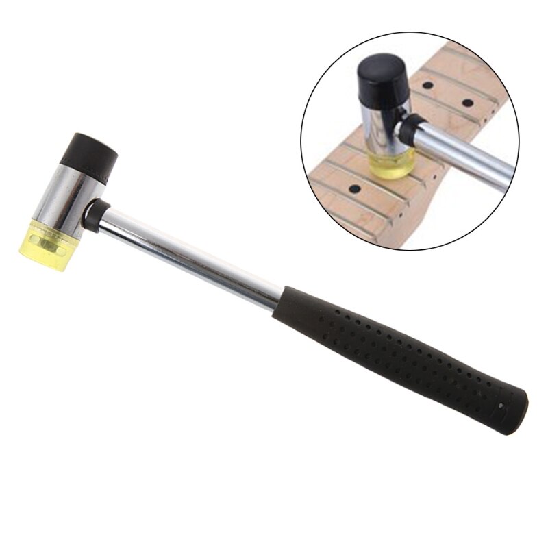 Martillo de trastes de goma para guitarra eléctrica, herramientas de repuesto para Luthier