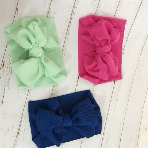 Baby Toddler Kids Girls Bow Hairband Turban Knot Cute Headband Headwear
