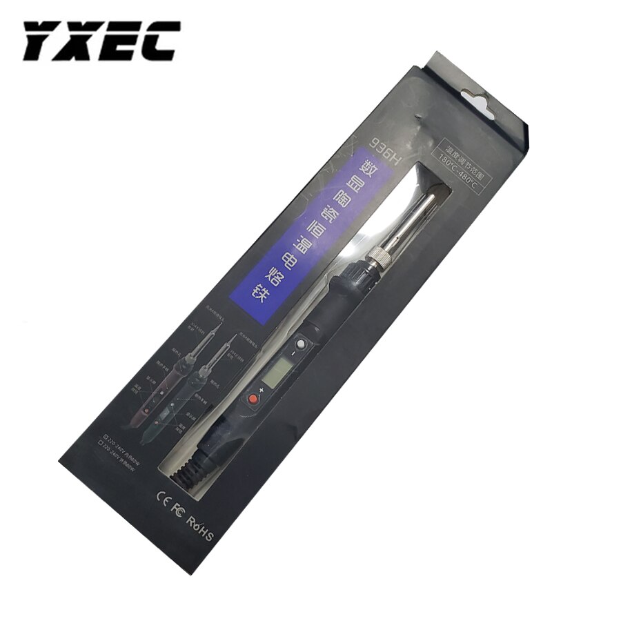 Aankomen 936H 80W 220V Lcd Digitale Thermostaat Verstelbare Loodvrij Elektrische Soldeerbout Mini Soldeerstation eu Plug