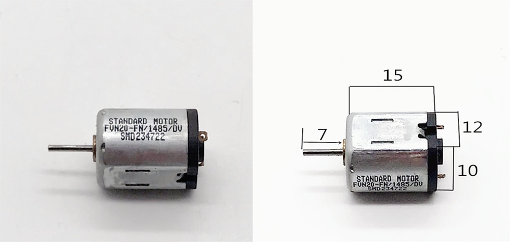 Mini Dc Snelheid 3V 1V 6V 7.5V Motor FF-N20 Diy Cw Ccw Speelgoed Auto Tandenborstel Vingerafdruk codeslot Usb Ventilator Delen