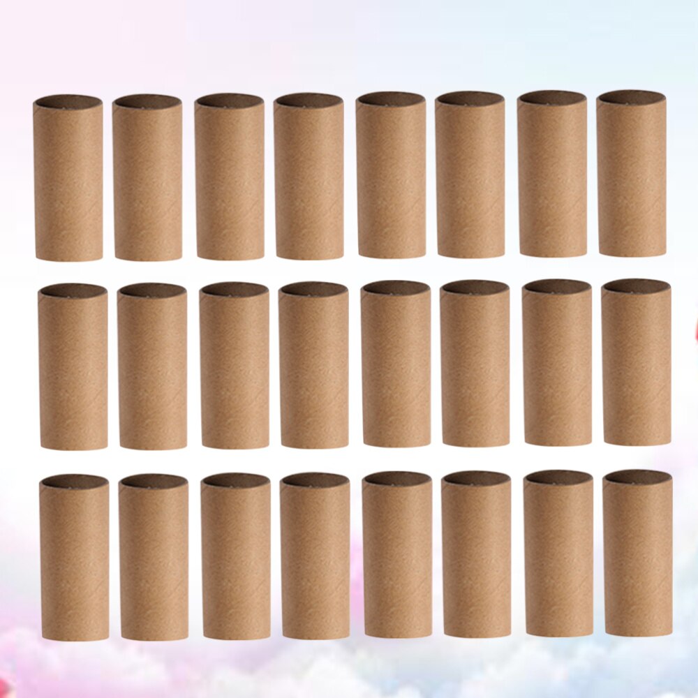 30PCS Craft Rolls Fun Cardboard Tubes for DIY Art and Craft Children Drawing (Wood Color)