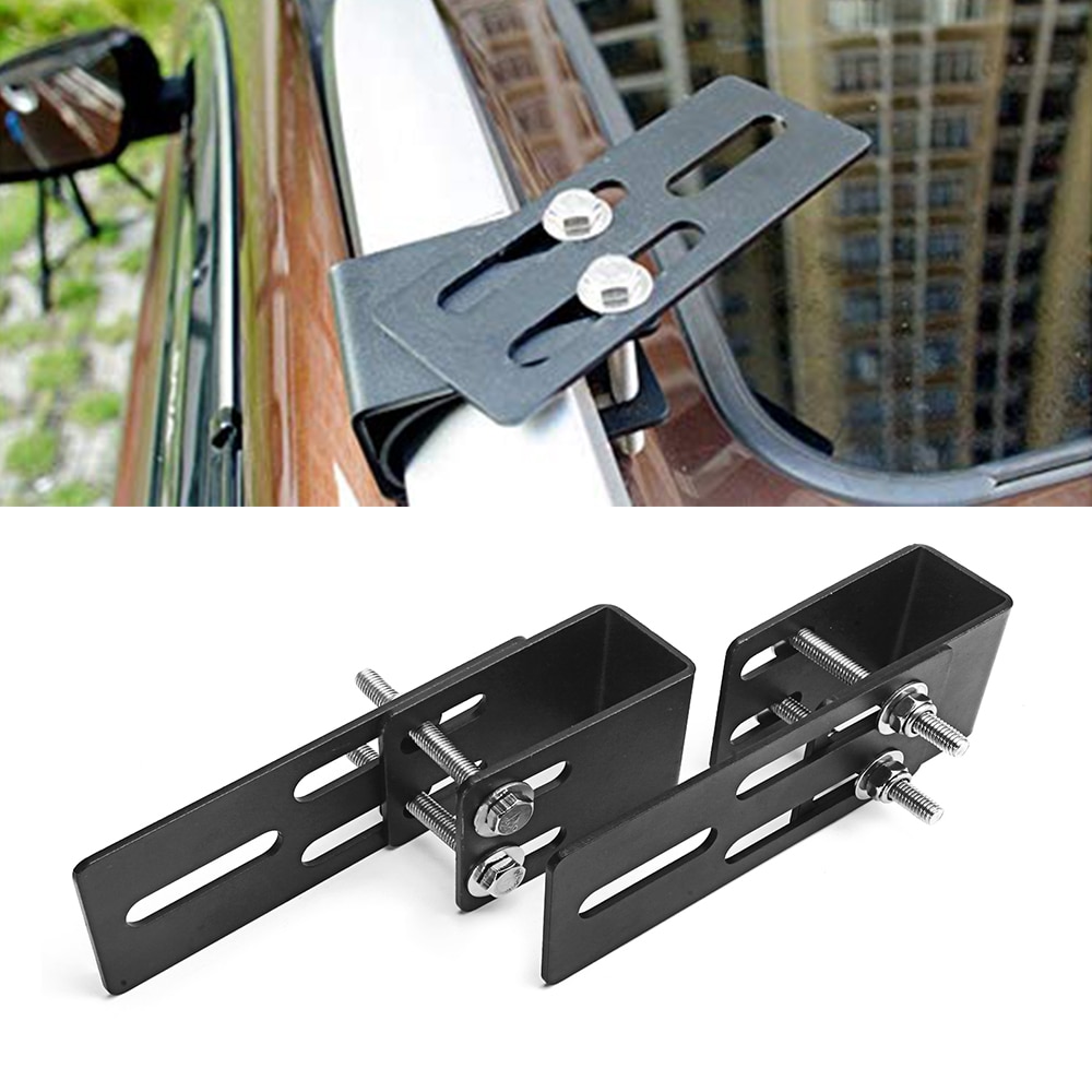 ECAHAYAKU 1 pair Car Luggage Mounting Bracket Vehicle Spotlight Strip Light Stand Roof Bag Rack For SUV Off Road Vehicle Durable